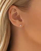 Stud Earrings with Morganite in 10kt Rose Gold