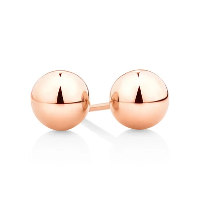 7mm Ball Stud Earrings in 10kt Yellow Gold