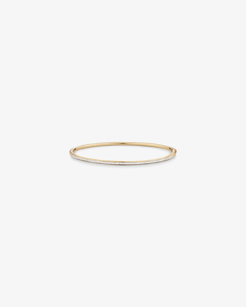 Bangle with 0.25 Carat TW of Diamonds in 10kt Yellow Gold