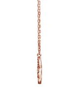 4 Leaf Clover Pendant With Diamonds In 10kt Rose Gold