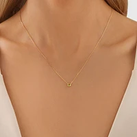 Necklace with Peridot in 10kt Yelllow Gold