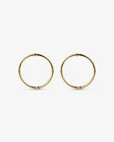 14mm Sleeper Earrings in 10kt Yellow Gold