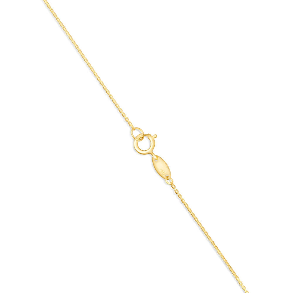 45cm (18") Triple Circle Necklace in 10kt Yellow Gold