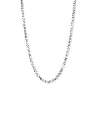 Collier Chaîne Curb Biseautée En Argent Sterling, 55 Cm (22 Po), Largeur 5,3 Mm