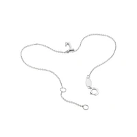 19cm (7.5") N Initial Bracelet in Sterling Silver