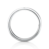 7mm Flat Bevelled Wedding Band Sterling Silver