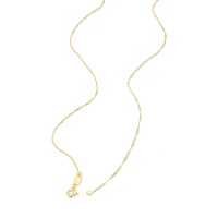 50cm (20") 1mm Width Singapore Chain in 10kt Yellow Gold