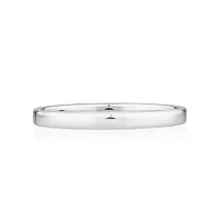 2mm Lite Half Round Wedding Band in 10kt White Gold