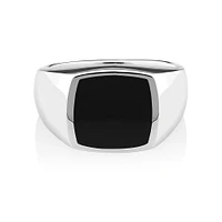 Ring with Black Onyx Sterling Silver