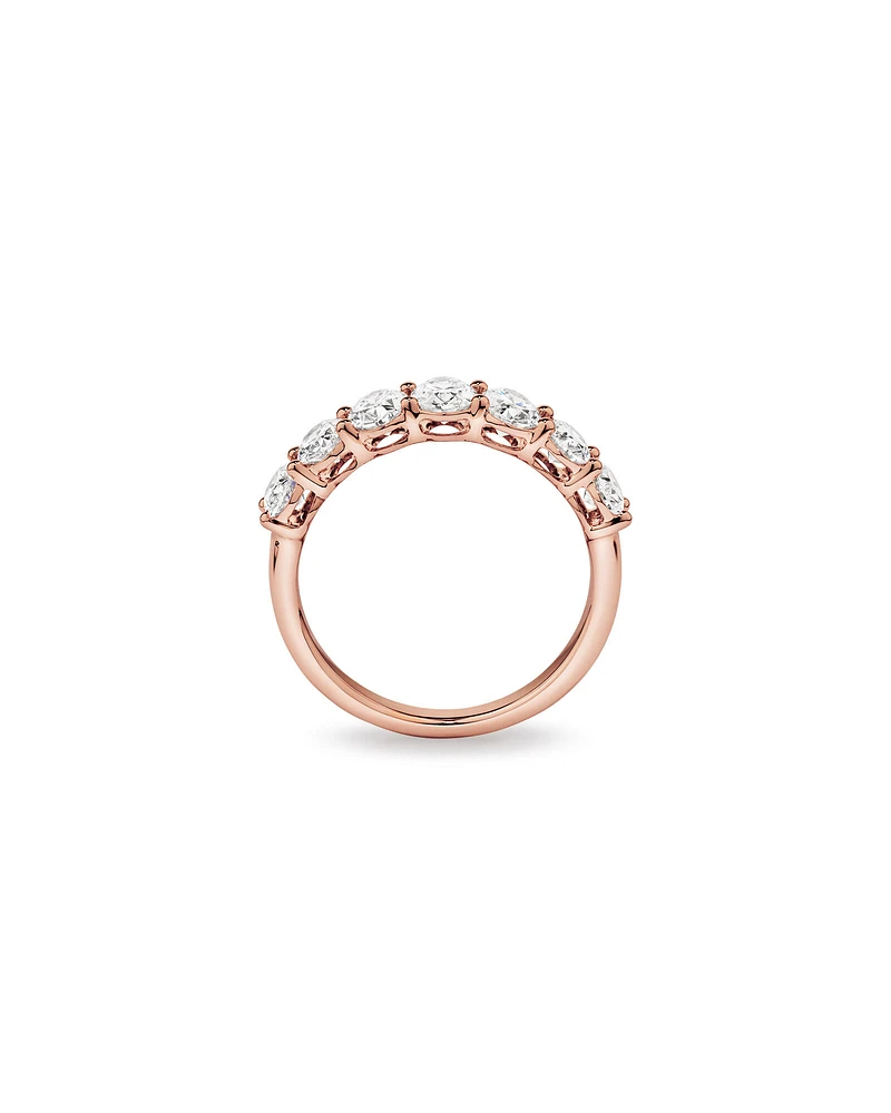 2.00 Carat TW Oval Laboratory-Grown Diamond Wedding Ring in 14kt White Gold