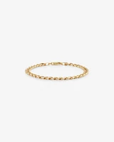 21cm (8.5") 6mm-6.5mm Width Curb Bracelet in 10kt Yellow Gold