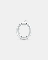 E Initial Single Stud Earring in Sterling Silver