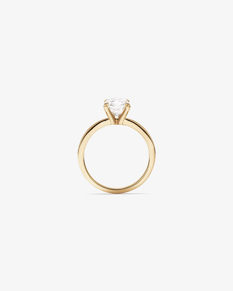 2.00 Carat TW Elongated Cushion Cut Lab-Grown Diamond Solitaire Engagement Ring in 14kt Yellow Gold