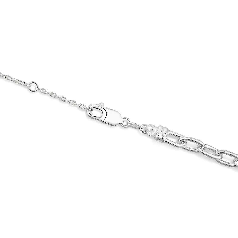 45cm 6.5mm-7mm Width Paperclip Chain in Sterling Silver