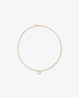 50cm (20") Round Paperclip Open Pendant Chain in 10kt Yellow Gold