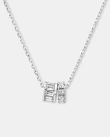 0.35 Carat TW Diamond Rondell Pendant in 10kt White Gold