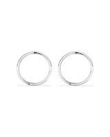 14mm Sleeper Earrings in Sterling Silver