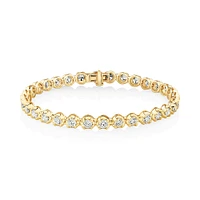 Bracelet de tennis en diamants de 6,00 carats TW en or blanc 14 ct