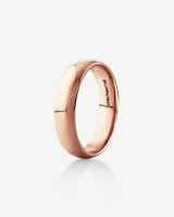 5mm High Domed Wedding Band in 10kt Rose Gold