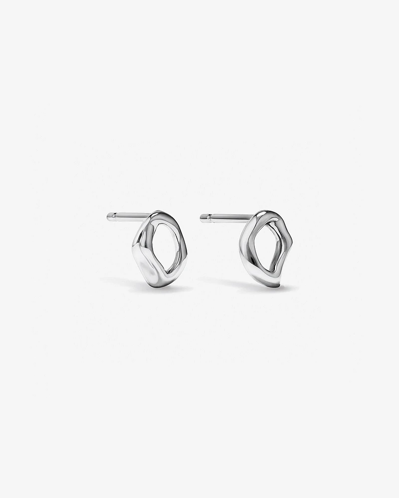 Mini Spirits Bay Stud Earrings in Sterling Silver