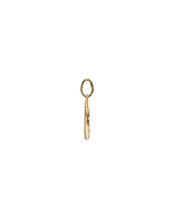 Diamond Crescent Moon Pendant in 10kt Yellow Gold