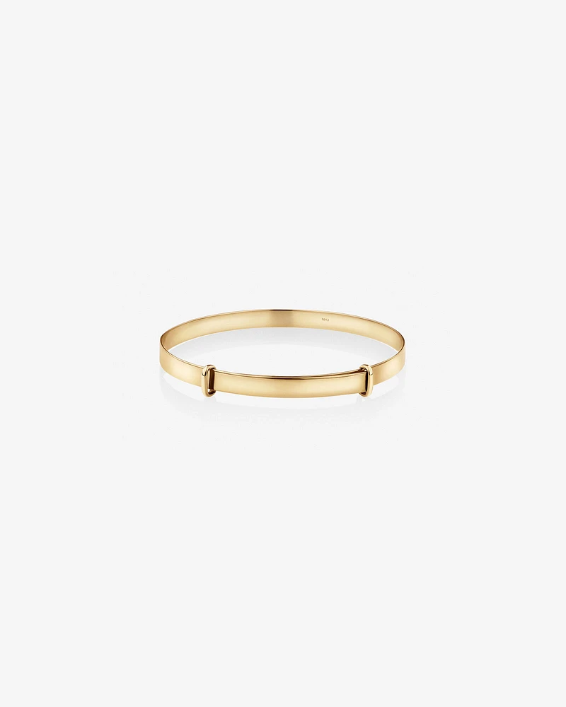 Expandable Baby Bangle in 10kt Yellow Gold