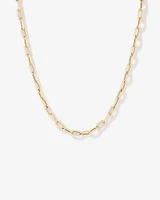 42.5cm Oval Paperclip Chain in 10kt 42.5cm Hollow Oval Paperclip Chain in 10kt Yellow Gold