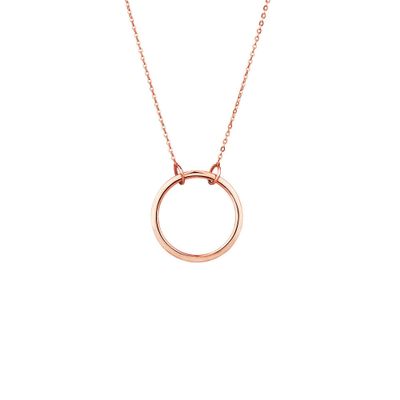 Circle Necklace 10kt Rose Gold