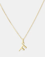 O Initial Pendant in 10kt Yellow Gold