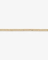 19cm (7.5”) Hollow Miami Curb Bracelet in 10kt Yellow Gold