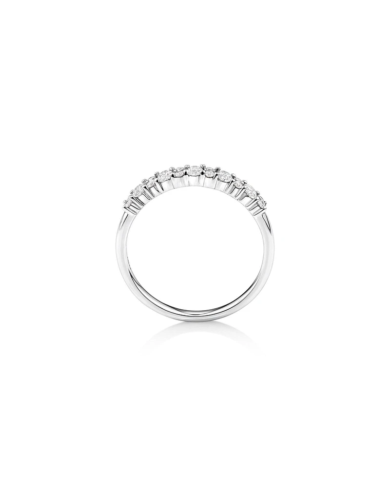 Wedding Ring with 0.46 Carat TW Diamonds in 14kt White Gold