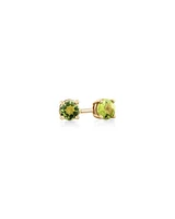 Stud Earrings with Peridot in 10kt Yellow Gold