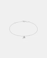 19cm (7.5") N Initial Bracelet in Sterling Silver