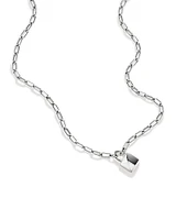 Signature Lock Necklace in Sterling Silver