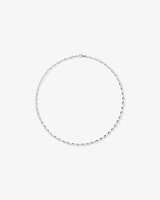 50cm (20") 4.6mm Width Oval Belcher Chain Necklace in Sterling Silver