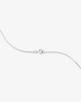 A' Initial necklace with 0.10 Carat TW of Diamonds in 10kt White Gold
