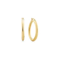 20mm Hoop Earrings in 10kt Yellow Gold