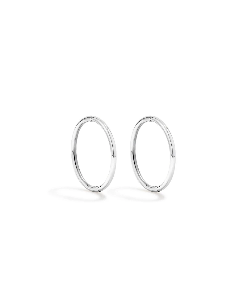 14mm Sleeper Earrings in Sterling Silver