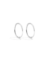 14mm Sleeper Earrings in Sterling Silver