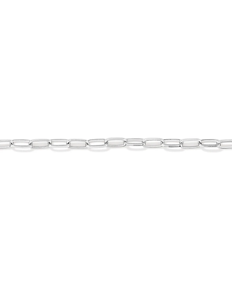 19cm (7.5") Paperclip Bracelet in Sterling Silver