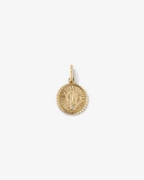 Diamond Accent Aries Zodiac Pendant in 10kt Yellow Gold
