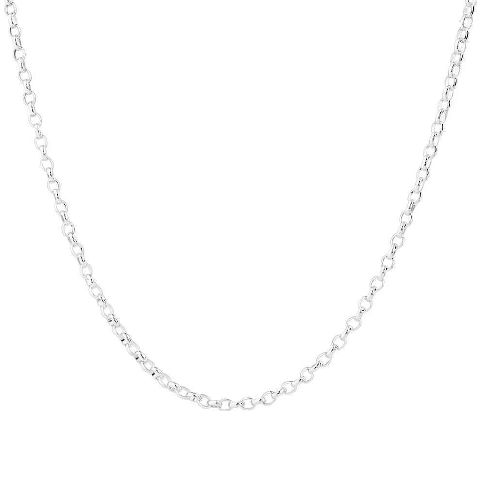 70cm (28") 3mm-3.5mm Width Oval Belcher Chain in Sterling Silver