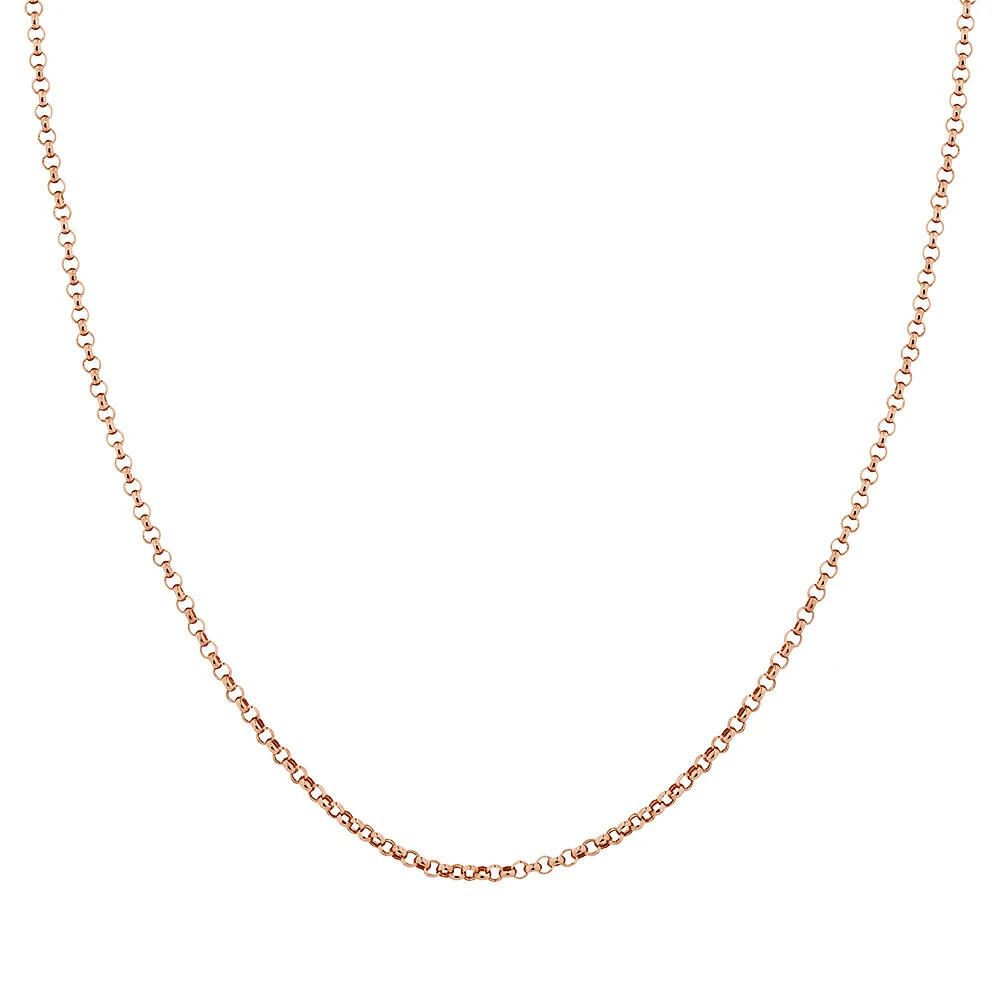 45cm (18") Hollow Belcher Chain in 10kt Yellow Gold