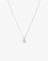 1.00 Carat TW Flawless Diamond Solitaire Necklace in 18kt White Gold
