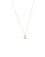 Diamond Outline Circle Pendant in 10kt Yellow Gold