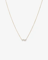 0.50 Carat TW Fancy Cut Laboratory-Grown Diamond Necklace in 10kt Yellow Gold
