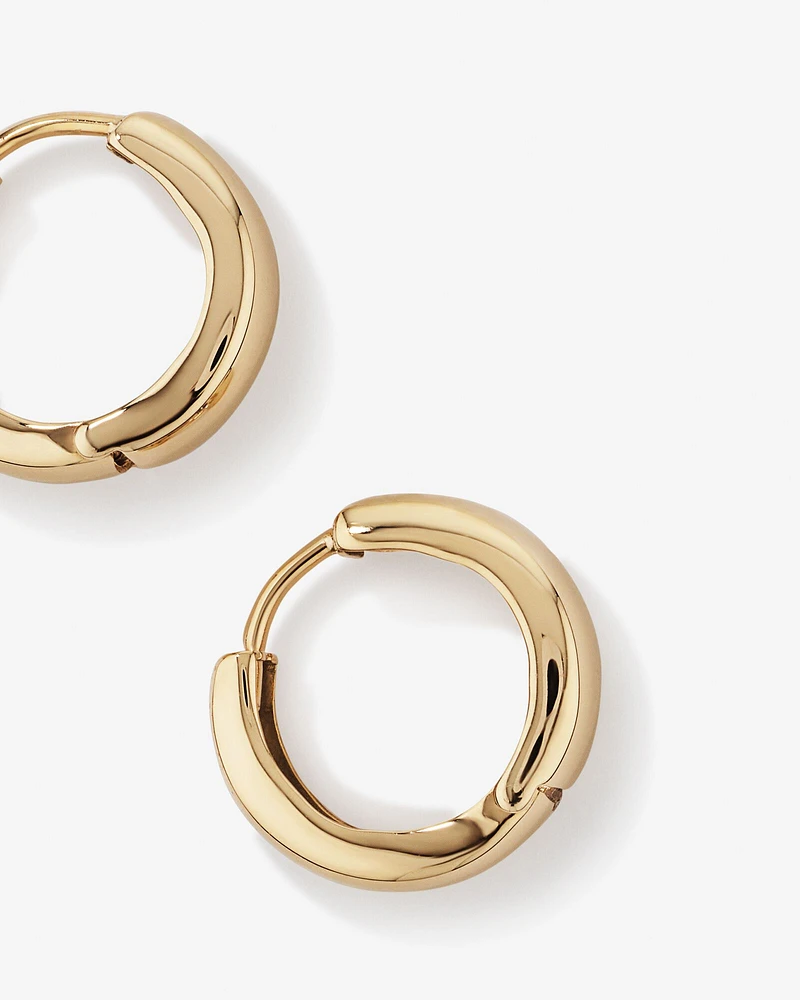 10mm Huggie Earrings in 10kt Yellow Gold