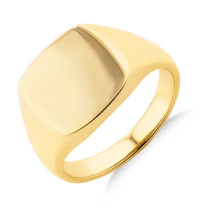 Men's Signet Ring 10kt Yellow Gold