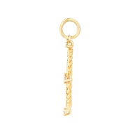 Gemini Zodiac Pendant with 0.20 Carat TW of Diamonds in 10kt Yellow Gold