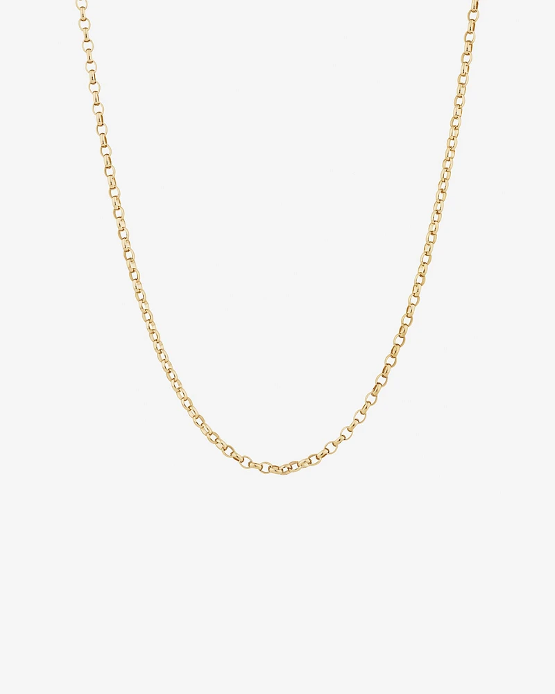 70cm (28") Oval Belcher Chain in 10kt Yellow Gold